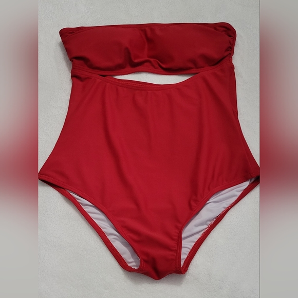 Zeraca Bandeau One Piece Bikini NWT - Picture 4 of 15